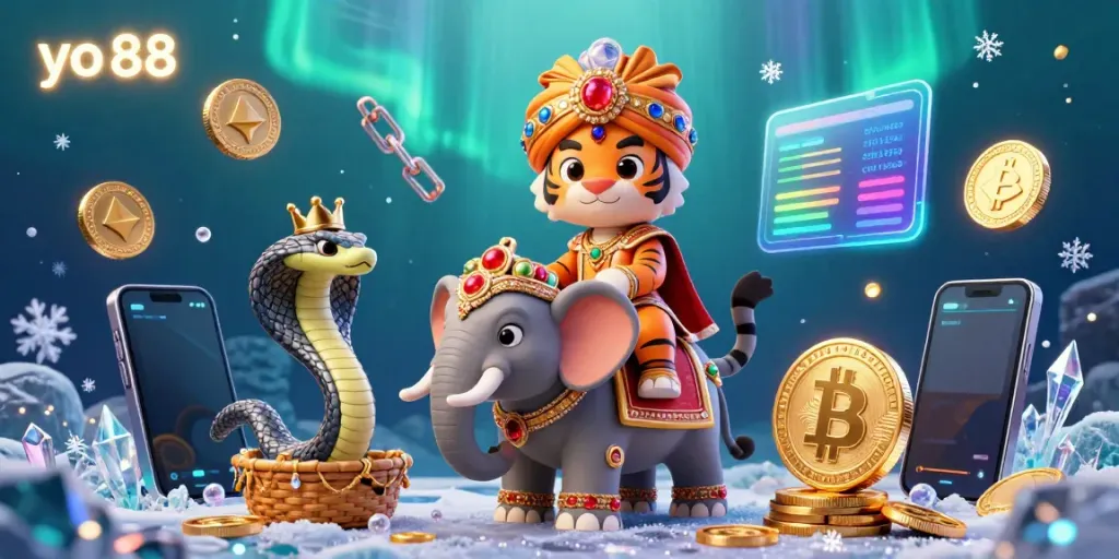 Engage with the exhilarating games at yo 88, featuring dynamic 3D characters and vibrant casino elements.